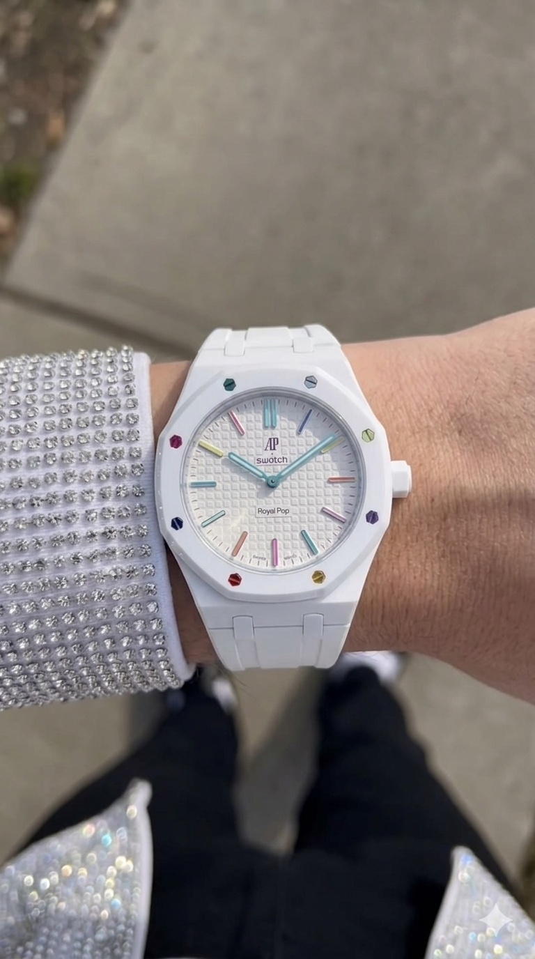 Rubber Strap — Swatch x AP Royal Oak — Huit Blanc