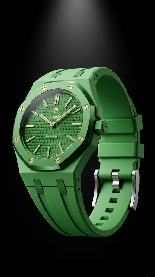 Rubber Strap — Swatch x AP Royal Oak — Green Eight