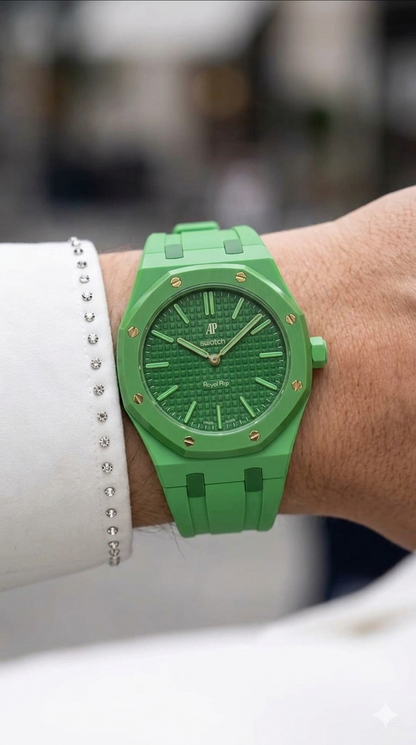 Rubber Strap — Swatch x AP Royal Oak — Green Eight