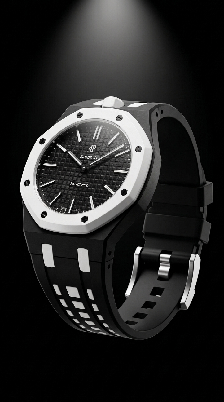 Rubber Strap — Swatch x AP Royal Oak — Ocho Negro
