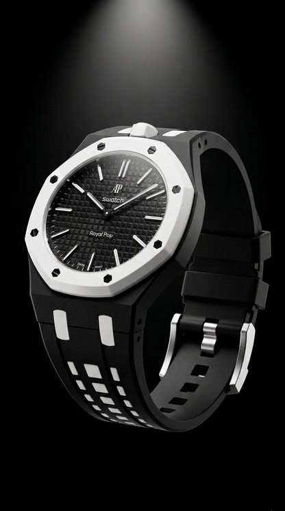 Rubber Strap — Swatch x AP Royal Oak — Ocho Negro