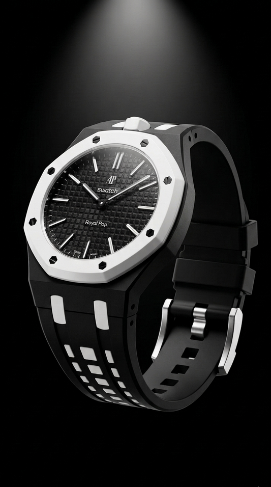 Rubber Strap — Swatch x AP Royal Oak — Ocho Negro