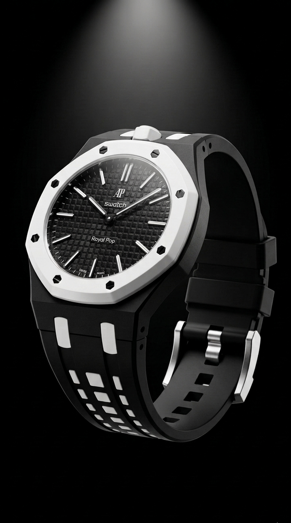 Rubber Strap — Swatch x AP Royal Oak — Ocho Negro