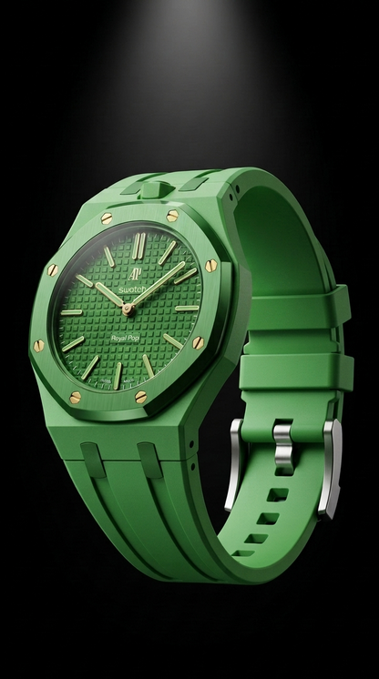 Rubber Strap — Swatch x AP Royal Oak — Green Eight