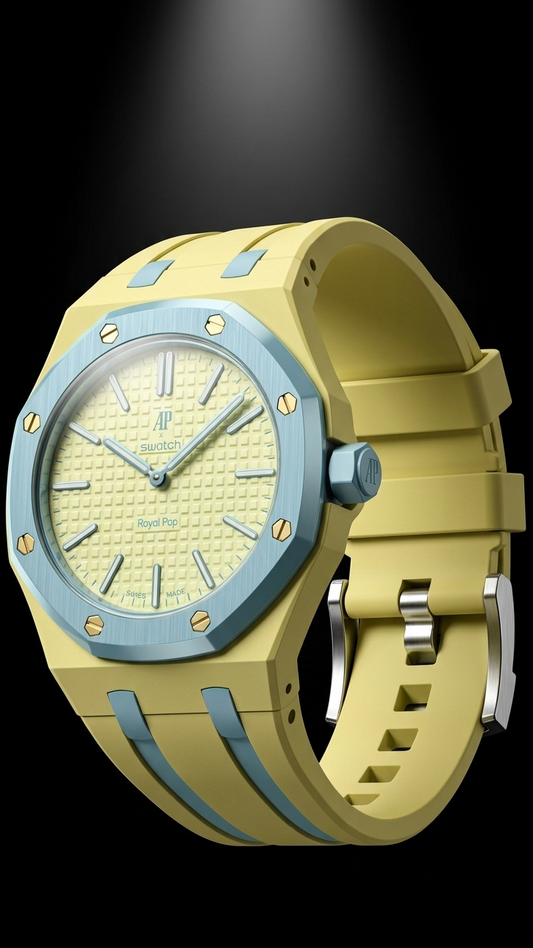 Rubber Strap — Swatch x AP Royal Oak — Blaue Acht
