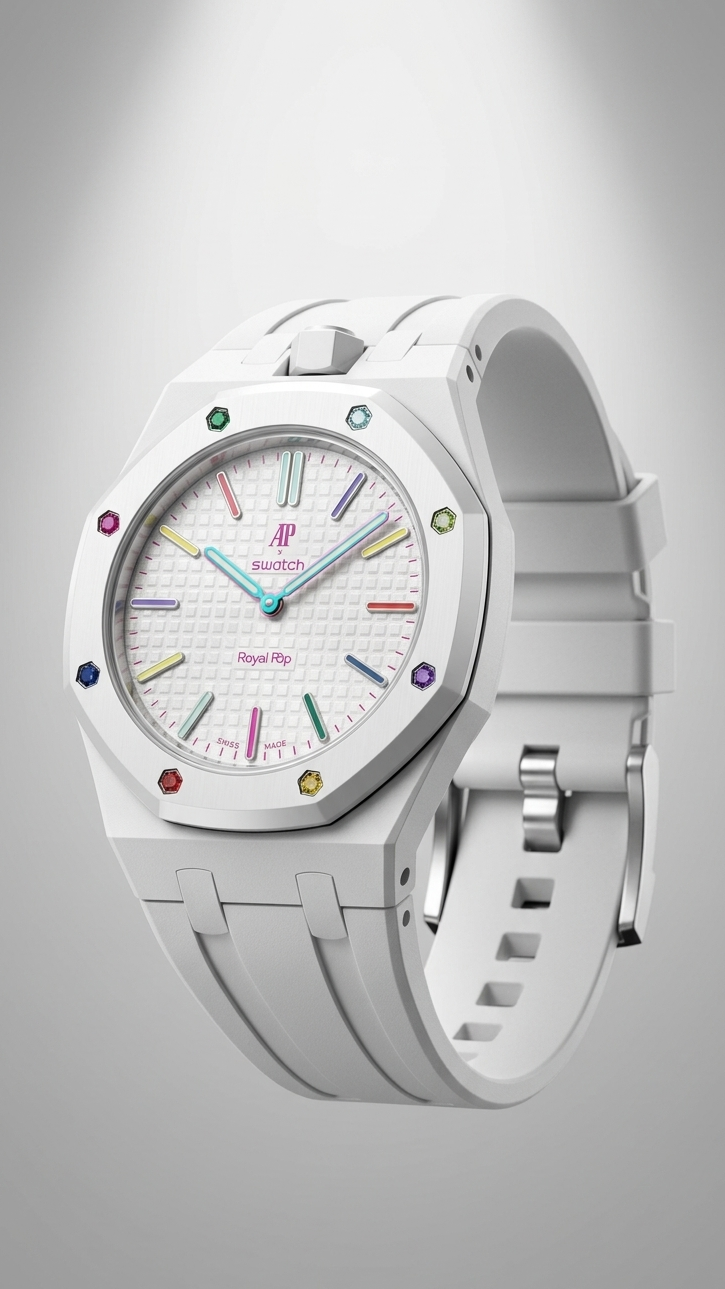 Rubber Strap — Swatch x AP Royal Oak — Huit Blanc