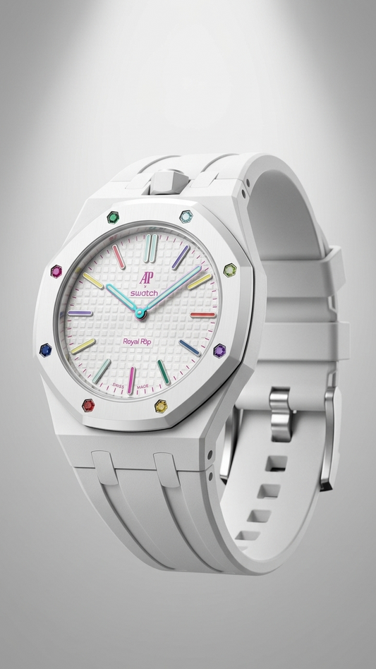 Rubber Strap — Swatch x AP Royal Oak — Huit Blanc