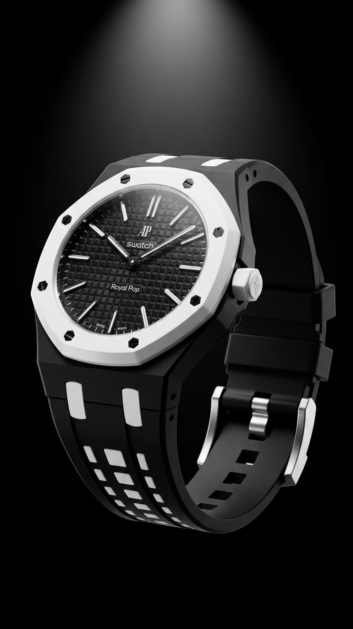 Rubber Strap — Swatch x AP Royal Oak — Ocho Negro