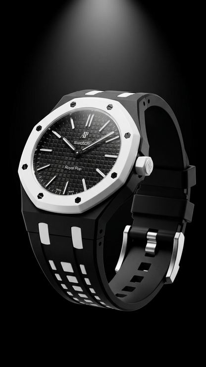 Rubber Strap — Swatch x AP Royal Oak — Ocho Negro