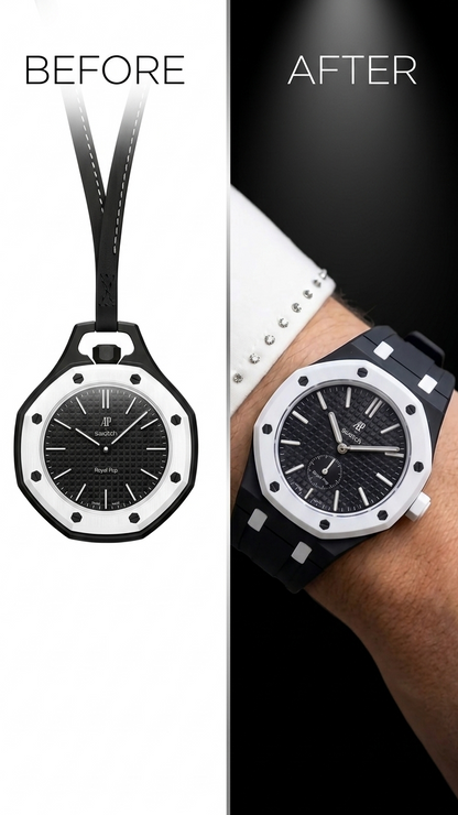 Rubber Strap — Swatch x AP Royal Oak — Ocho Negro